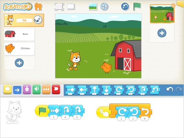 ScratchJr Interface