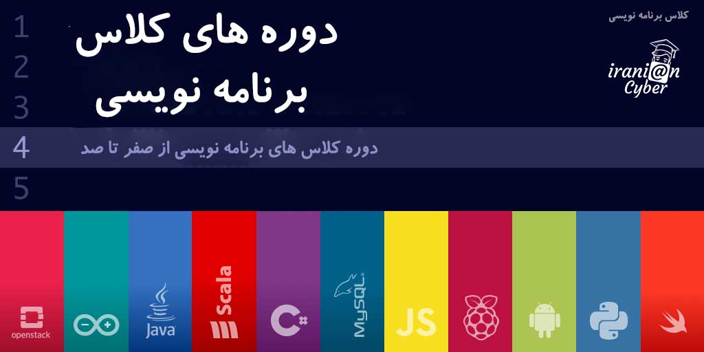 دوره های کلاس برنامه نویسی 1 دوره های کلاس برنامه نویسی