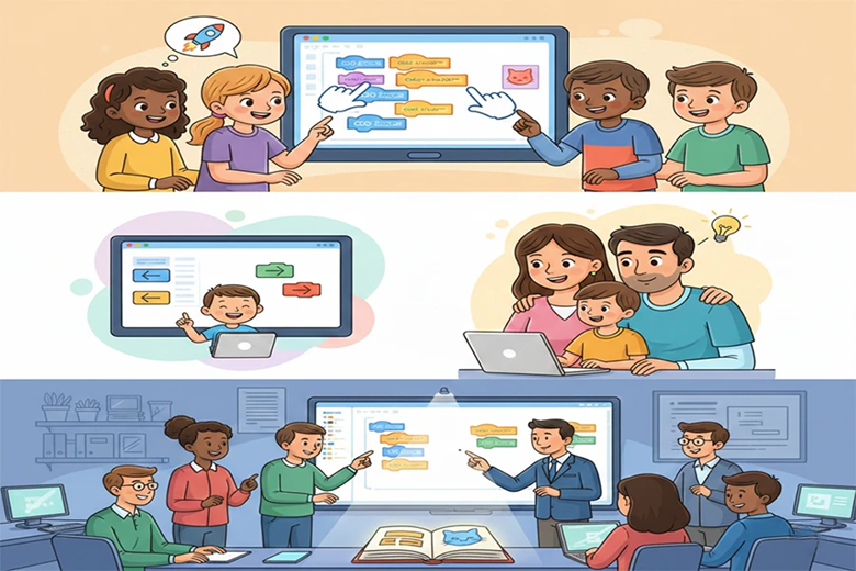 آموزش اسکرچ به کودکان | کلاس اسکرچ آنلاین رایگان (0 تا 100) 14 کلاس اسکرچ